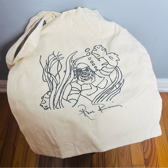 SIGNED Tote Bag of Creature from the Black Lagoon 1954 Sci Fi Horror Film Movie - Picture 4 of 10